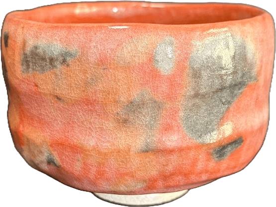 Red Tea Bowl at Taketora Kyoto